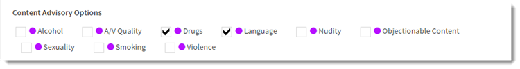 Content Advisory Flags