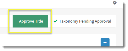 Approve title button